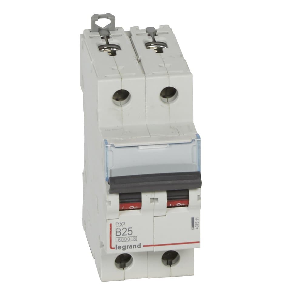 Legrand DX3 Автоматический выключатель 2P 25A (B) 6000/10kA 407511 — миниатюра 1