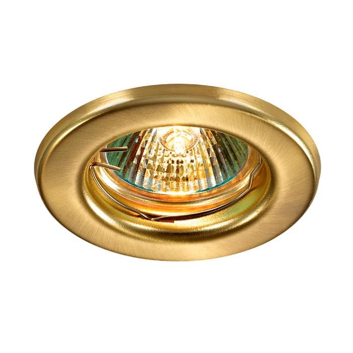 Novotech 369704 NT12 276 золото Встраиваемый НП светильник IP20 GX5.3 50W 12V CLASSIC