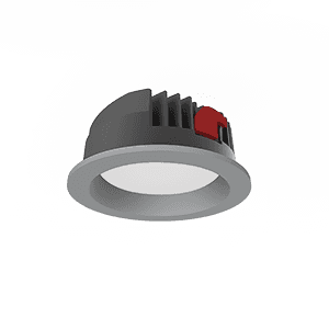 Varton Светодиодный светильник DL-Pro круглый встраиваемый 183x80 мм 35 Вт 4000 K IP65 диаметр монтажного отверстия 160-175 мм серый RAL7045 муар V1-R0-H0557-10000-6503540