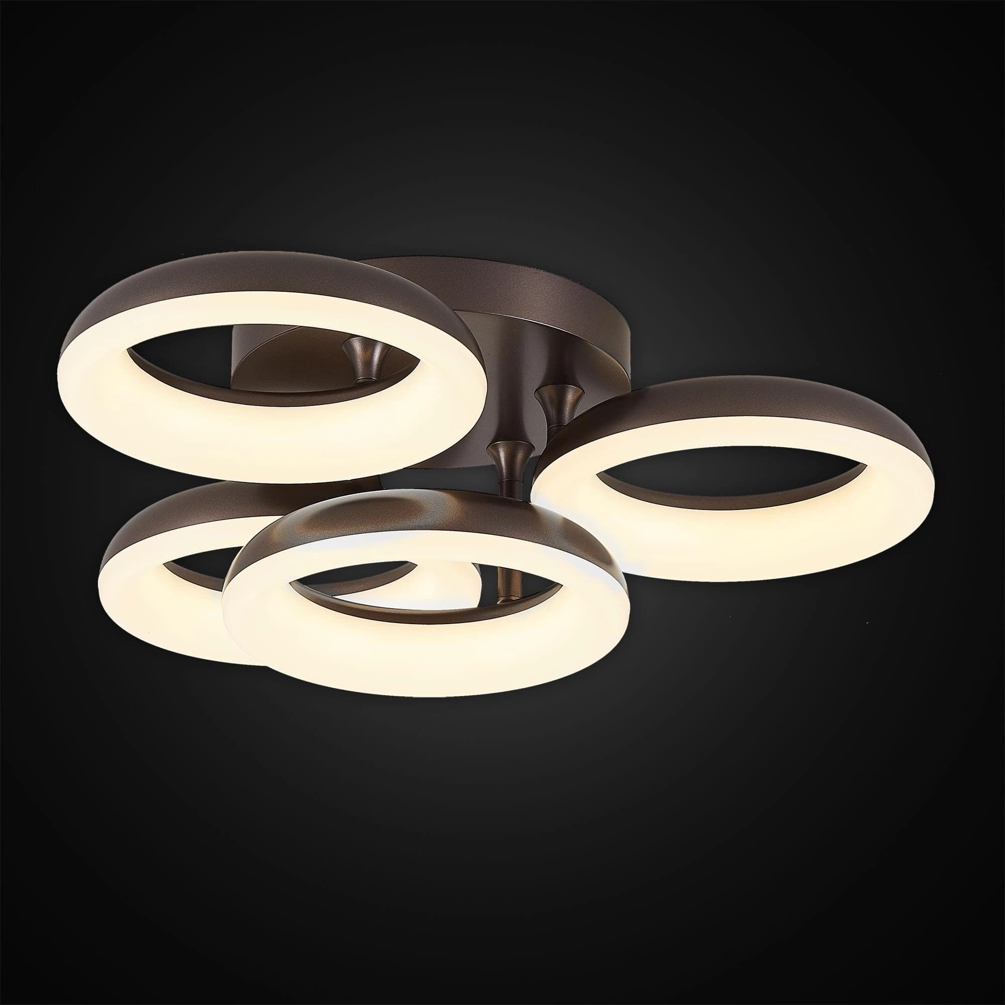 Citilux CL225145R Паркер Кофе Светильник LED Люстра с пультом — миниатюра 2