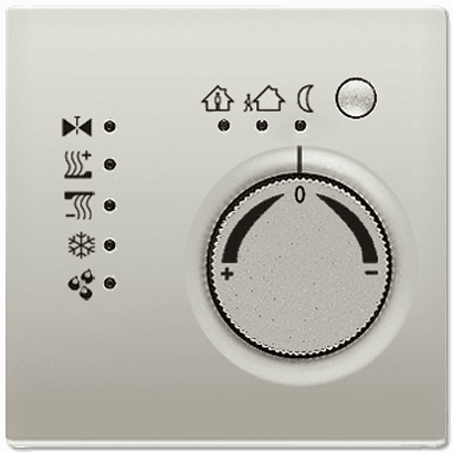 JUNG KNX LS 990 Edelstahl Регулятор для тепл. полов с внешн. датчиком температуры,с 4-канал.интерф.кнопок ES2178TS — миниатюра 1