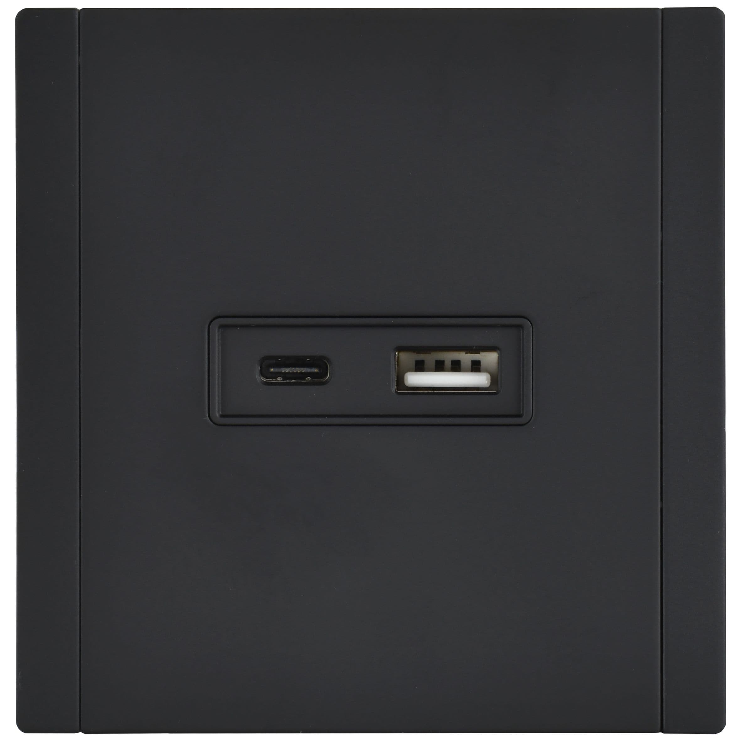 IEK FORTE&PIANO Металл Черный Розетка USB A+C 3,1А FP150M — миниатюра 2