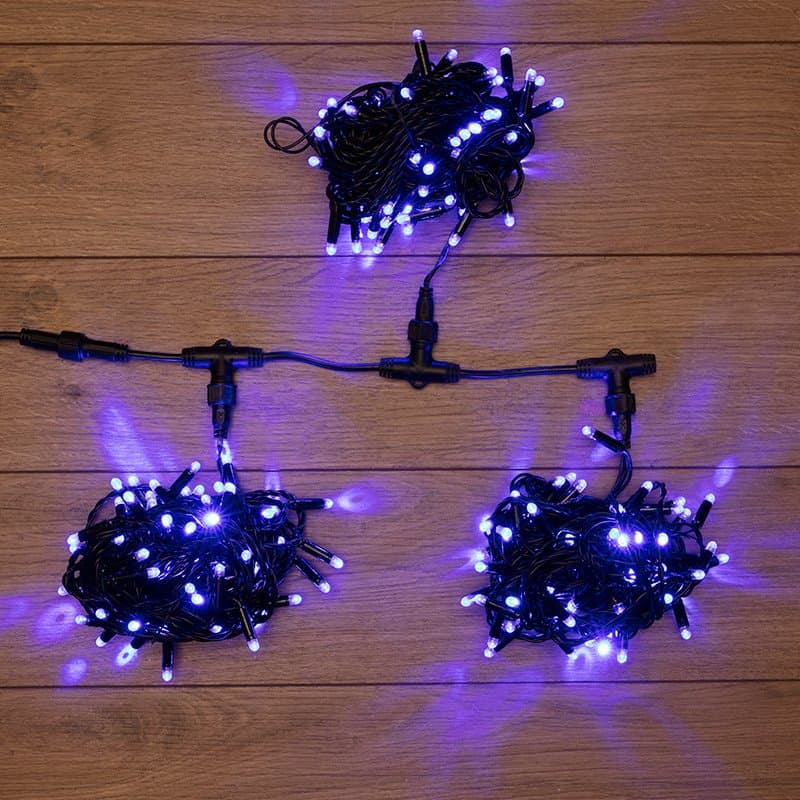 NEON-NIGHT Гирлянда "LED ClipLight" 24V, 3 нити по 10 метров, цвет диодов Синий 323-313 — миниатюра 1