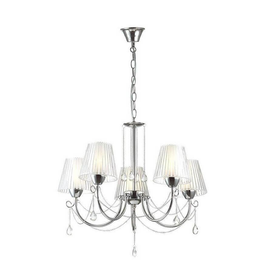 Lumion 3236/5 LN16 126 хром/акрил/цепочки/хрусталь Люстра E14 5*40W 220V ODDA