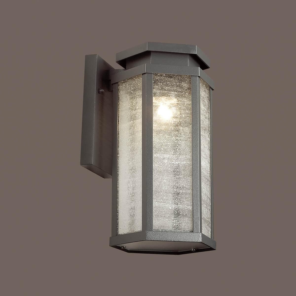 Odeon Light 4048/1W ODL18 711 темно-серый/белый Уличный настенный светильник IP44 E27 100W 220V GINO — миниатюра 2