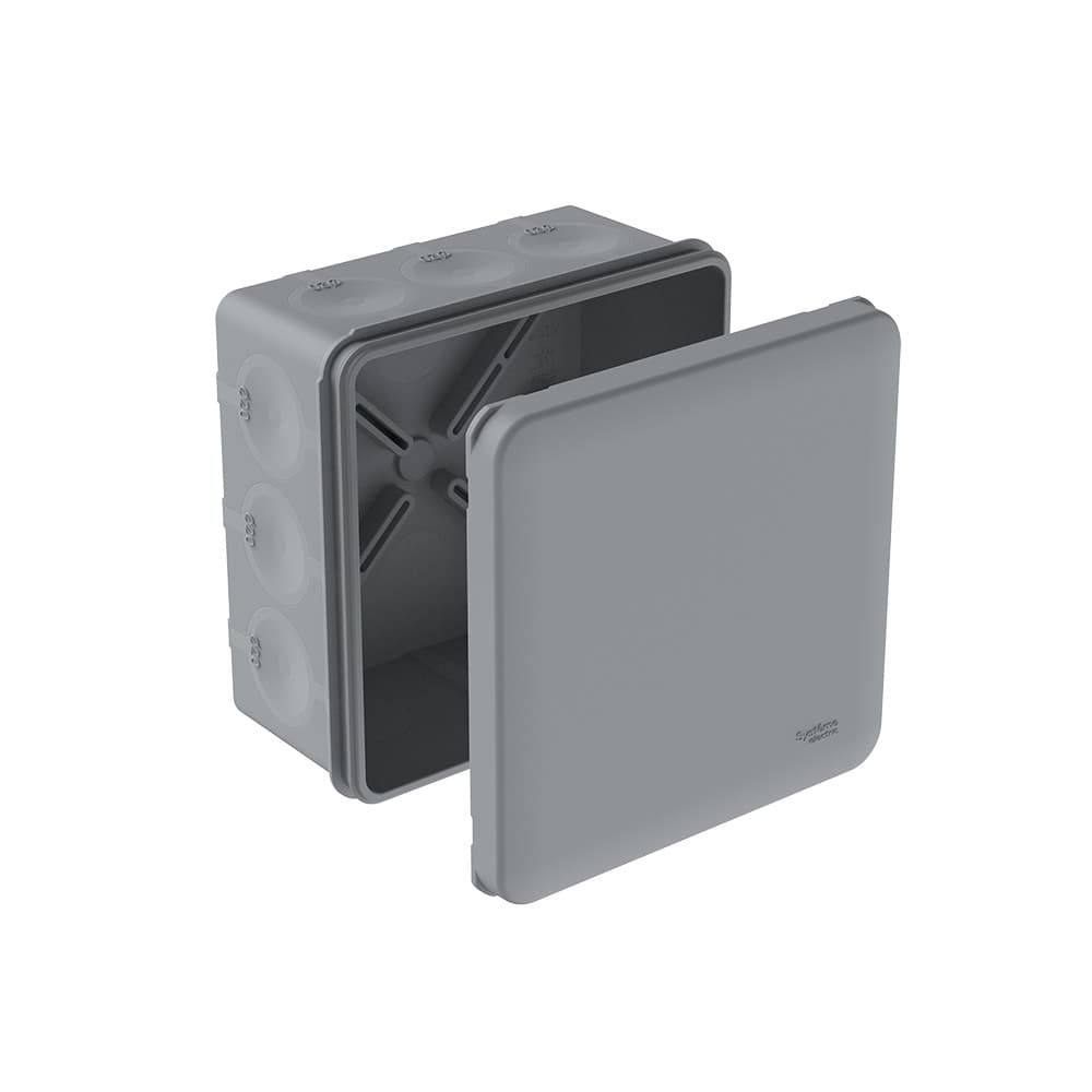 Systeme Electric MultiBox Серая Коробка распределительная с мембранными вводами IP66 100х100х50 (со стикером)