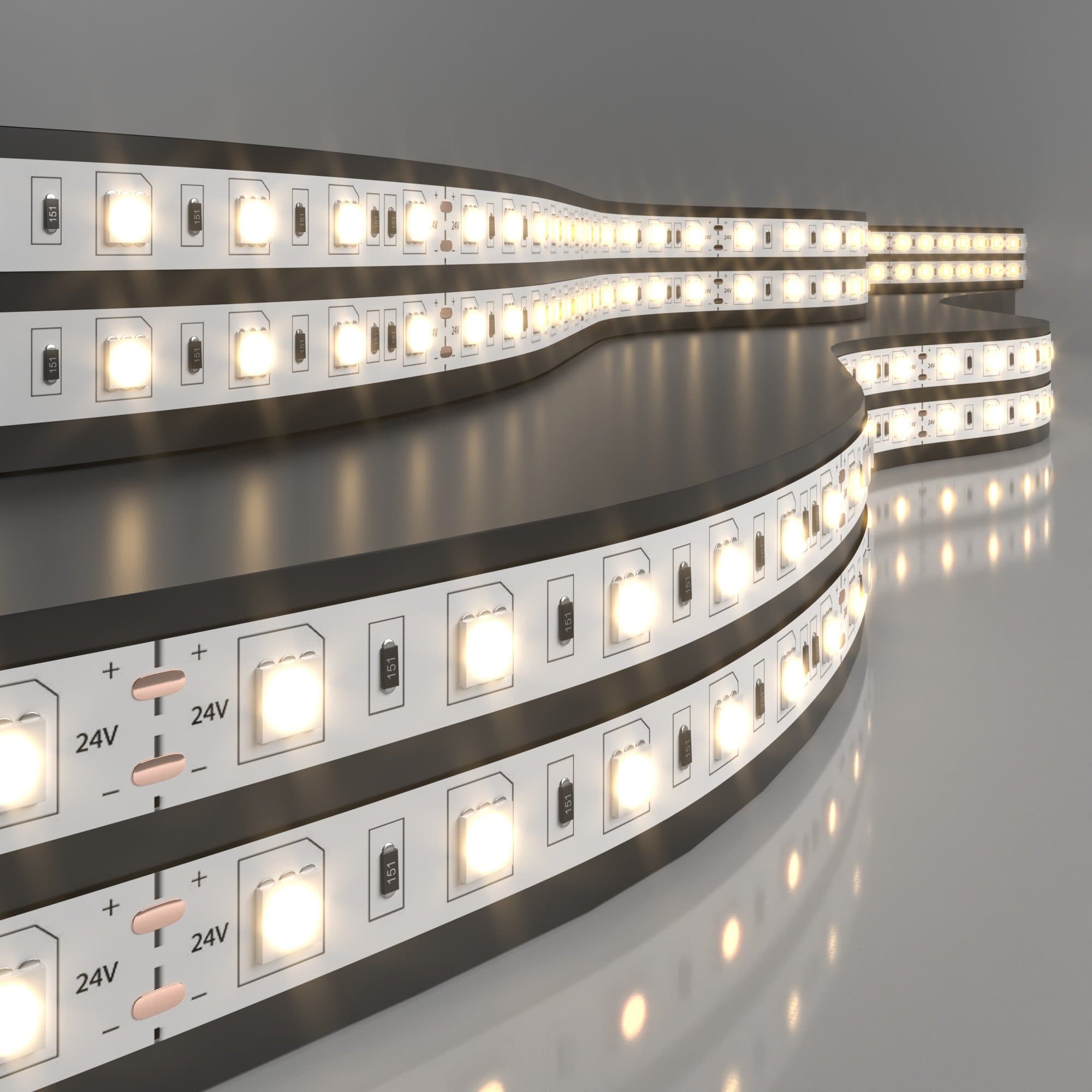 Elektrostandard 5050 24V 60Led 14,4W IP20 / Лента светодиодная 60Led 14,4W IP20 3300K тёплый белый a052965