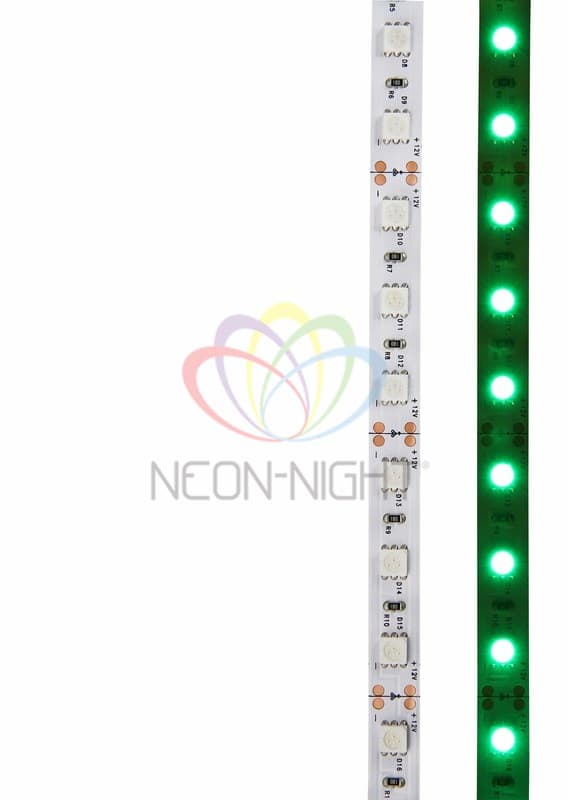 LAMPER LED лента открытая, 10 мм, IP23, SMD 5050, 60 LED/m, 12 V, цвет свечения зеленый 141-464 — миниатюра 2