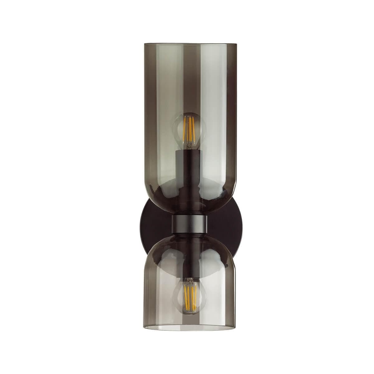Odeon Light Бра с выключателем E14 2*60W ORINOCO MIDCENT ODL21 291 черный/дымчатый — миниатюра 2