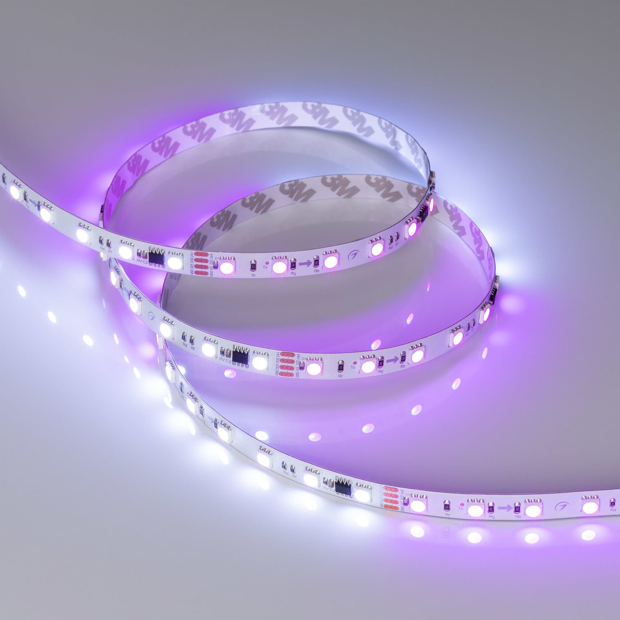 Arlight Лента SPI-B60-10mm 24V RGB-PX6-RAM (15 W/m, IP20, 5060, 5m) (бегущий огонь) 033447 — миниатюра 1