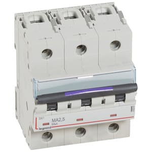 Legrand DX3 Автоматический выключатель 50кА 2,5А 3P MA 410247 — миниатюра 2
