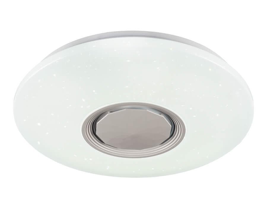 Ambrella Музыкальный светодиодный светильник c подсветкой RGB FF200 WH/CH белый 48W D395*80 (ПДУ ИК) — миниатюра 2