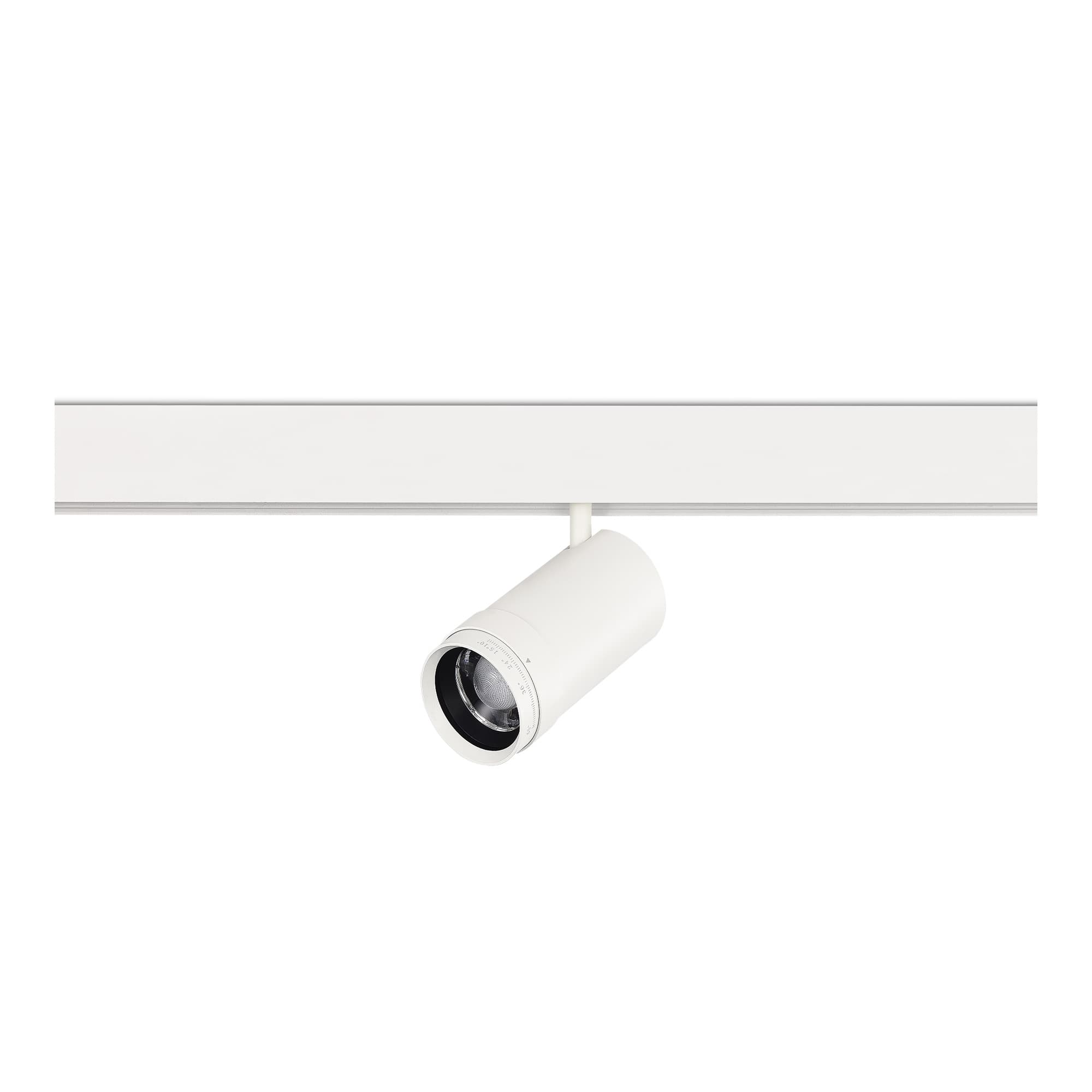ST LUCE ST357.536.20 Магнитный трековый светильник ZOOM Белый LED 1*20W 3000K Lm Ra90 10-55° IP20 D60xH170 48VV