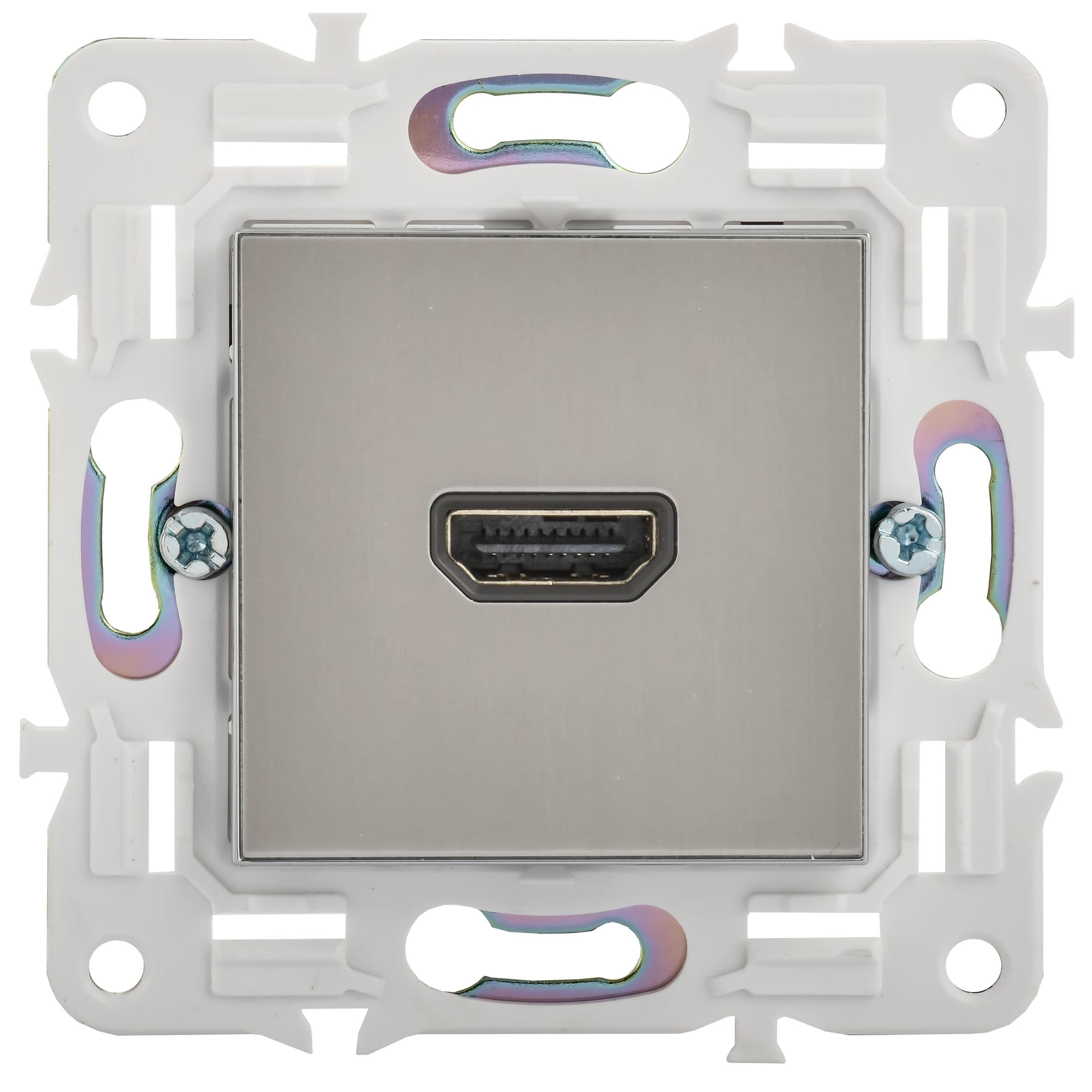 IEK SKANDY Никель Розетка HDMI SK-H01N — миниатюра 2