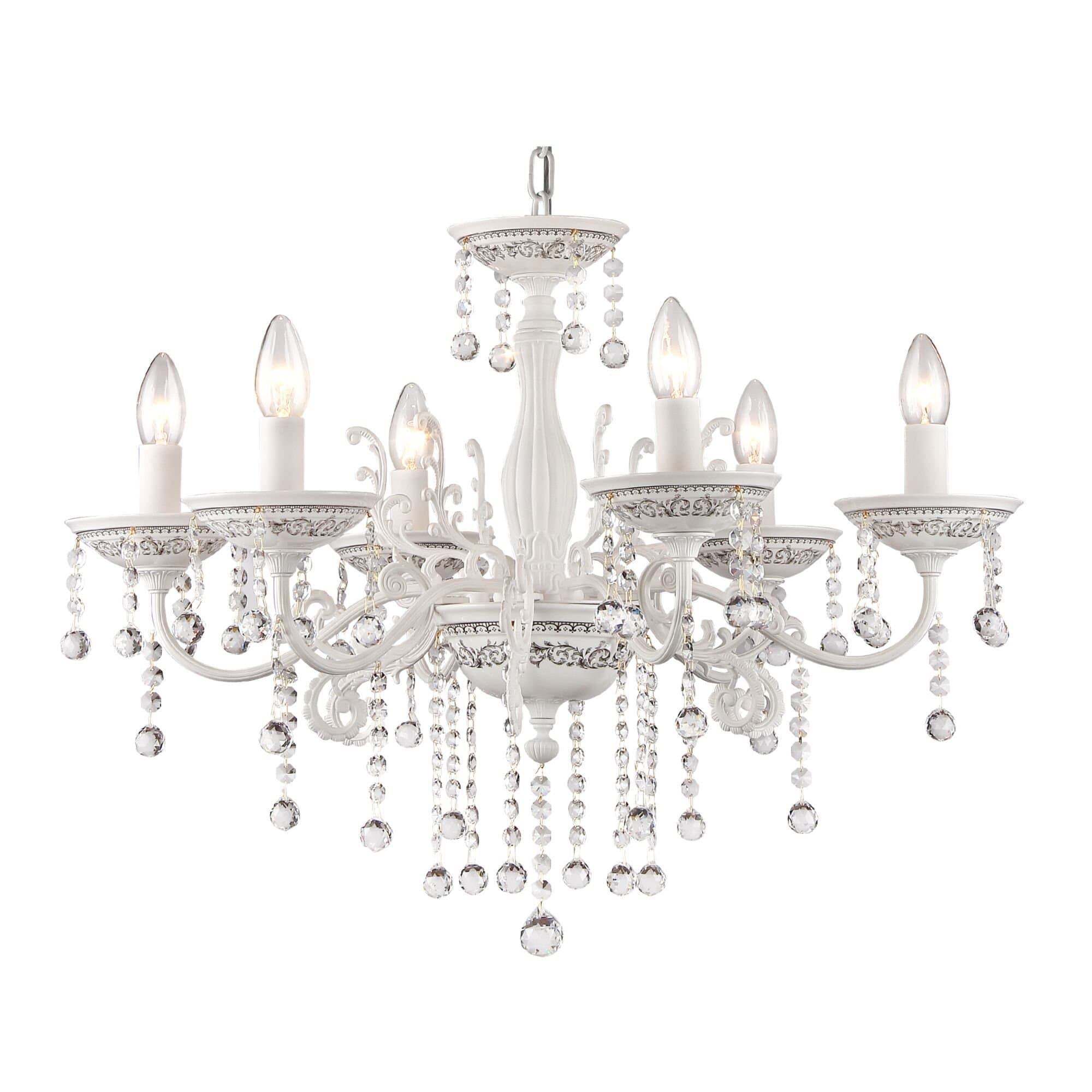 Maytoni Elegant Bellona Белый Люстра 6xE14 60W ARM386-06-W — миниатюра 5