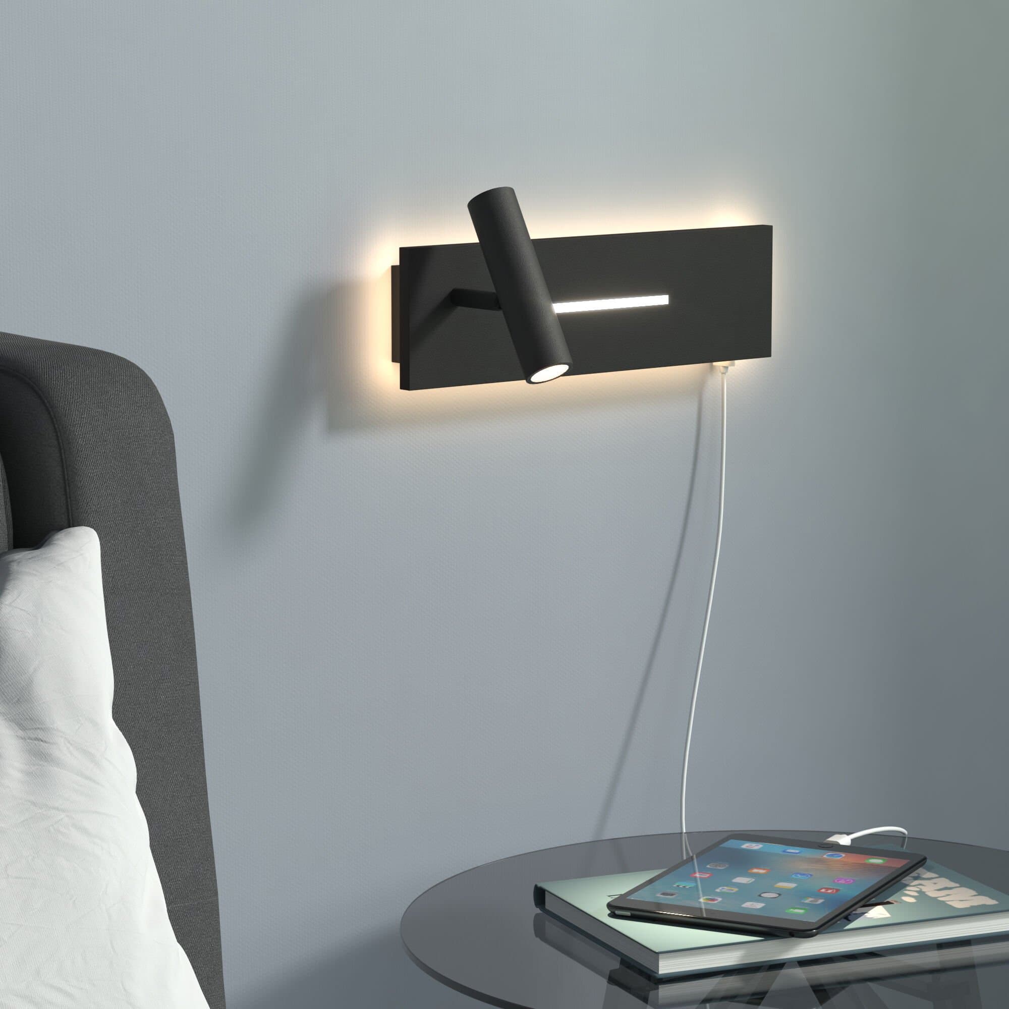 Elektrostandard MRL LED 1117 / Светильник настенный светодиодный Tuo LED черный a058495 — миниатюра 2