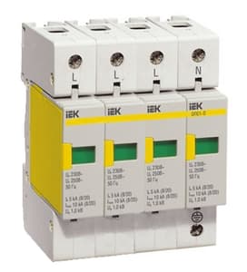 IEK KARAT Ограничитель имп. перенапр. ОПС1-D 4Р In=5kA Un=230B Im=10kA — миниатюра 2