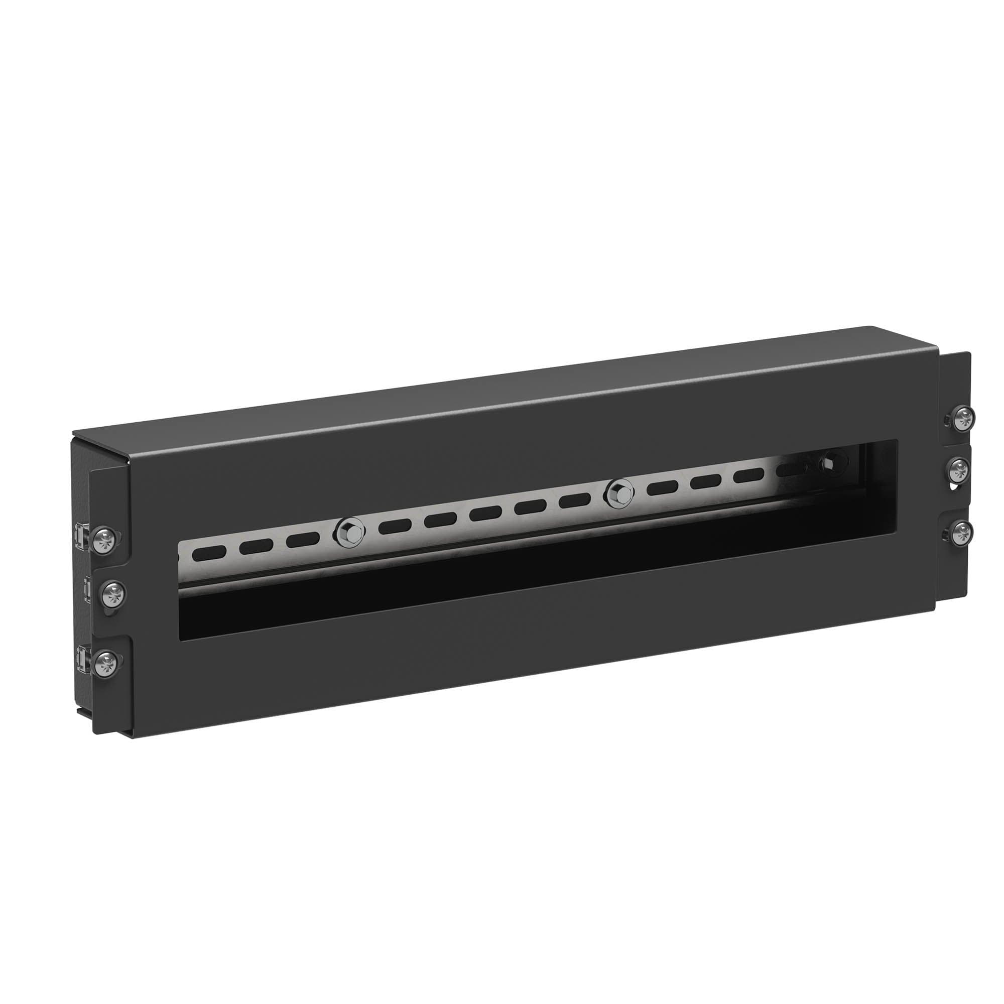 DKC Модуль 3U с DIN рейкой для 19" IT-корпусов, RAL9005