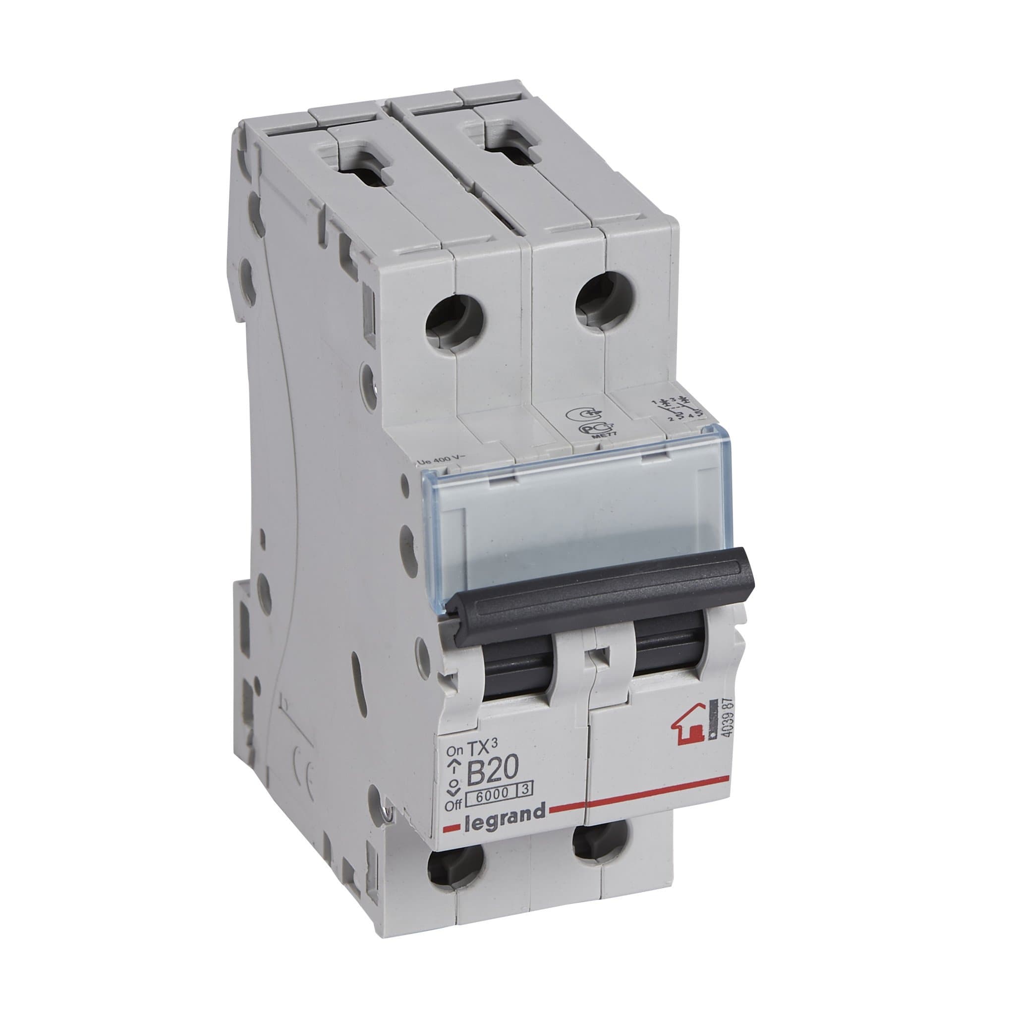 Legrand TX3 Автоматический выключатель 2P 20A (B) 6000 403987 — миниатюра 1