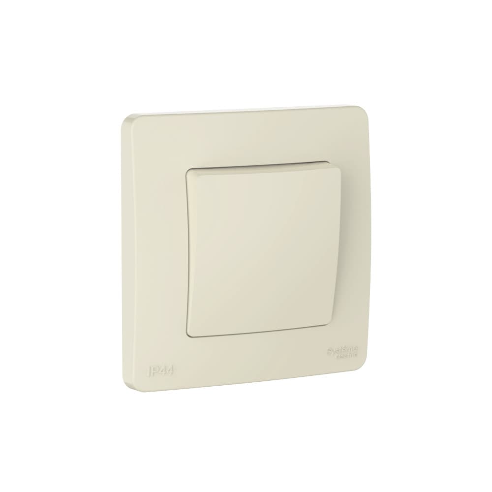 Systeme Electric Blanca внутр Молочный Переключатель 1-клавишный IP44, 10A, 250В