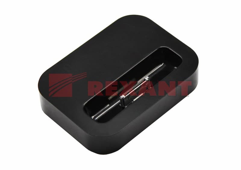 Док станция для зарядки iPhone4 30 pin черная Rexant 18-0152