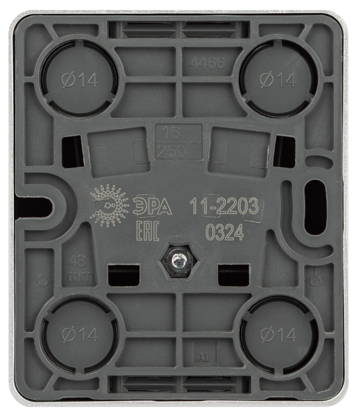 ЭРА Розетка Эксперт 11-2203-03 2P+E Schuko IP20 16A-250В ОУ алюминий — миниатюра 4