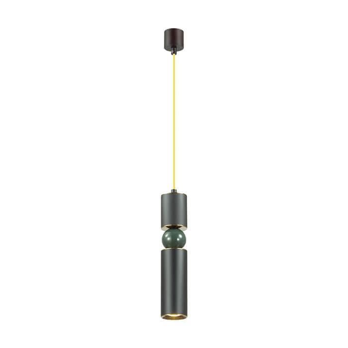 Odeon Light 4075/5L ODL19 17 черный/золото/зеленый Подвес GU10 1*5W SAKRA — миниатюра 1