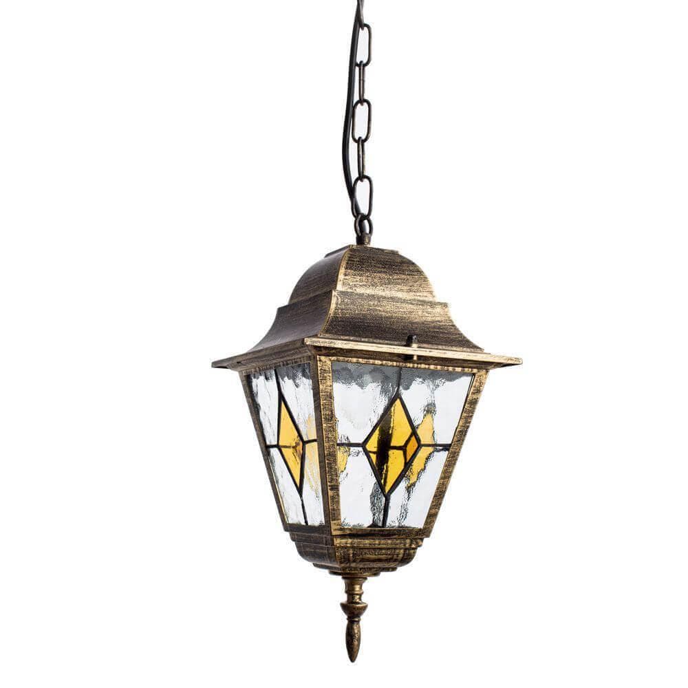 Arte Lamp Berlin Коричневый/Белый Светильник уличный подвесной 1x75W E27 A1015SO-1BN — миниатюра 1