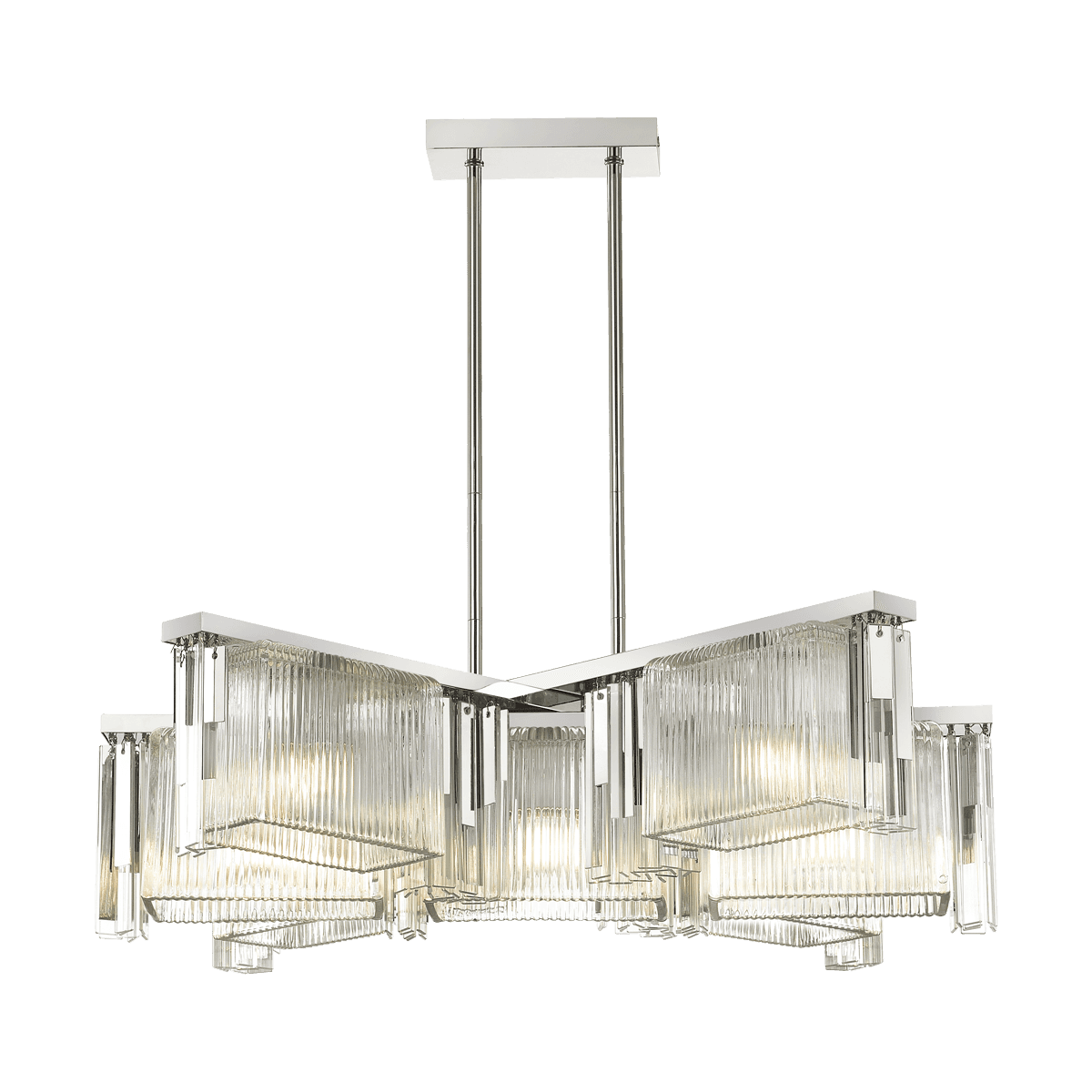 Odeon Light 4871/7 HALL ODL_EX22 56 хром/прозрачный/стекло Люстра E14 7*40W GATSBY — миниатюра 2