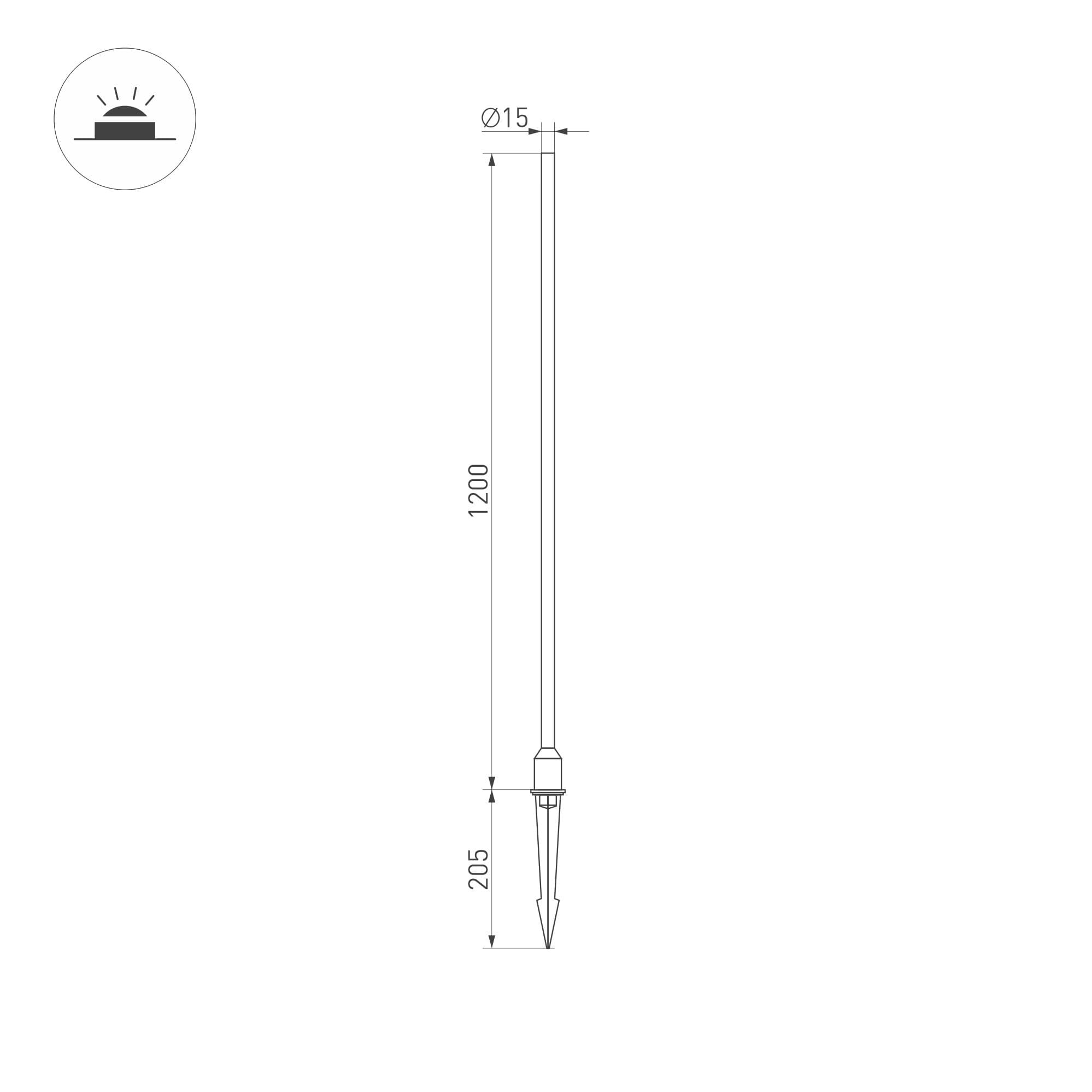Arlight Светильник KT-CHAMPAGNE-L1200-3W Warm3000 (DG, 180 deg, 24V) (IP65 Металл, 3 года) 034168 — миниатюра 4