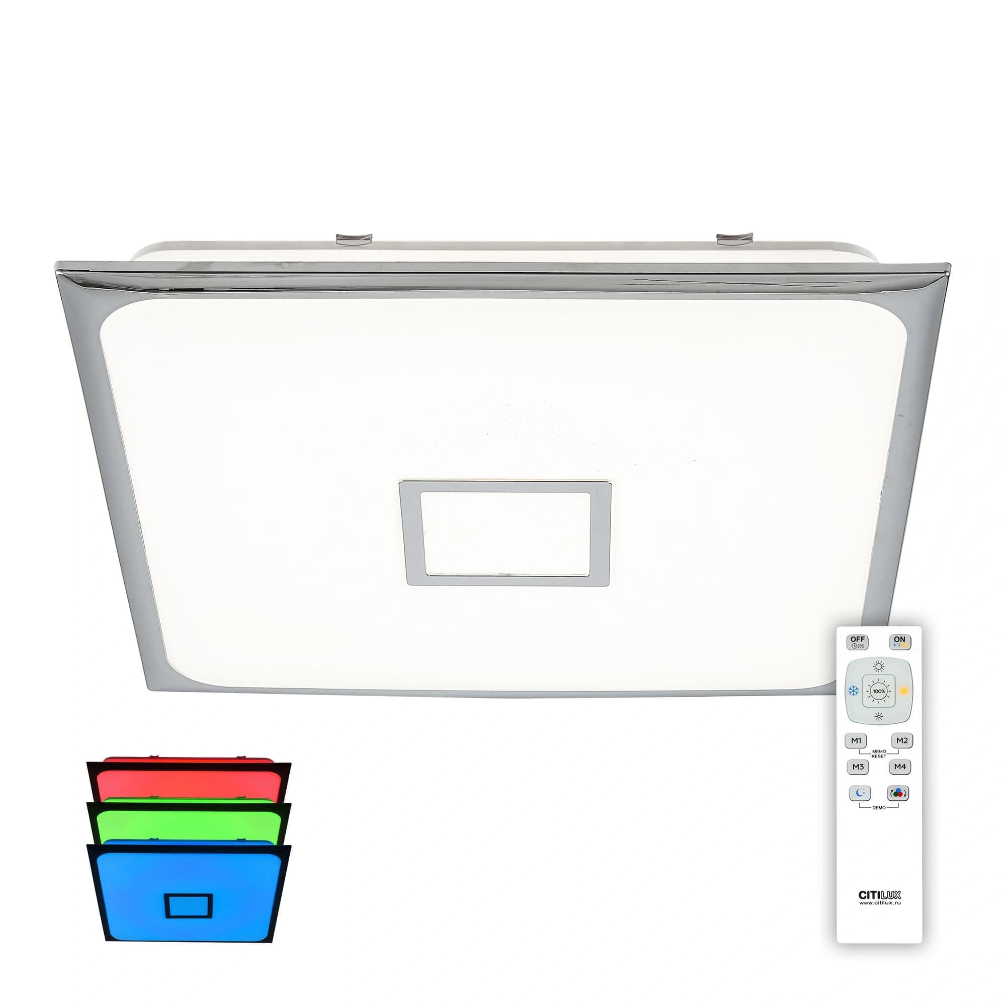 Citilux CL703K80RGB СтарЛайт Хром LED Светильник с пультом — миниатюра 1