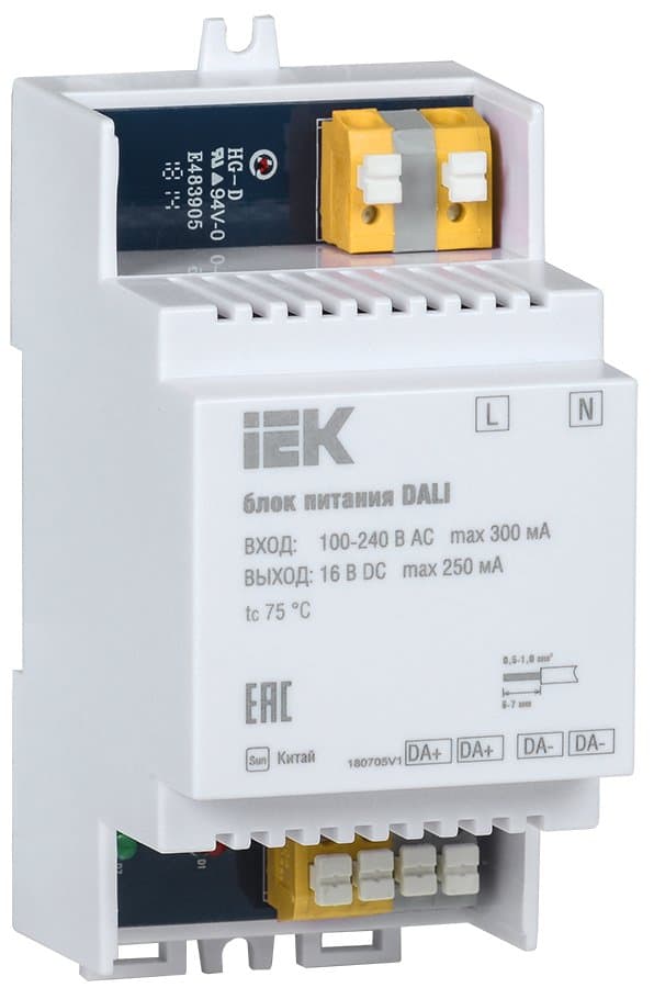 IEK Блок питания DALI 250мА на DIN-рейку LPS15-01-0300