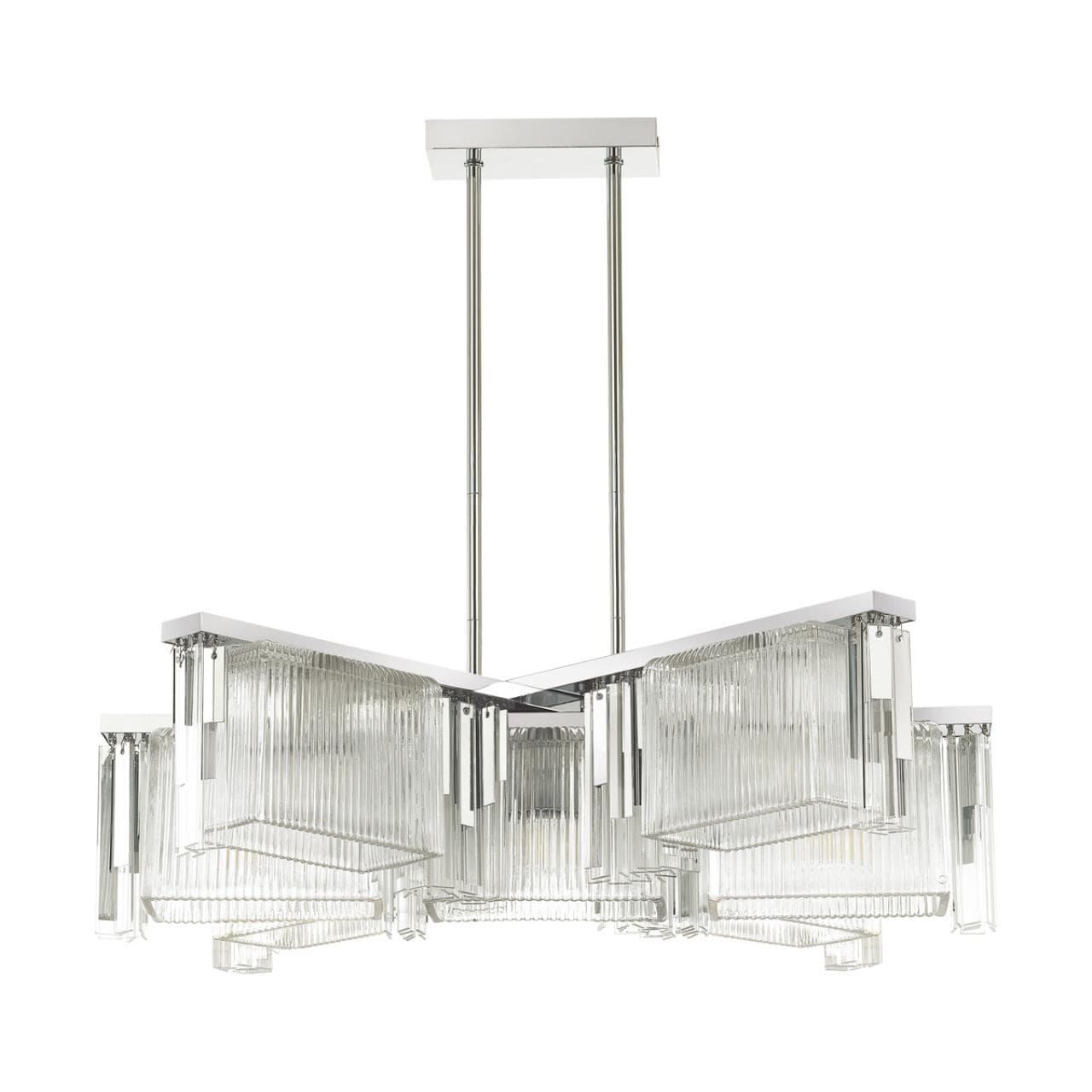 Odeon Light 4871/7 HALL ODL_EX22 56 хром/прозрачный/стекло Люстра E14 7*40W GATSBY — миниатюра 1