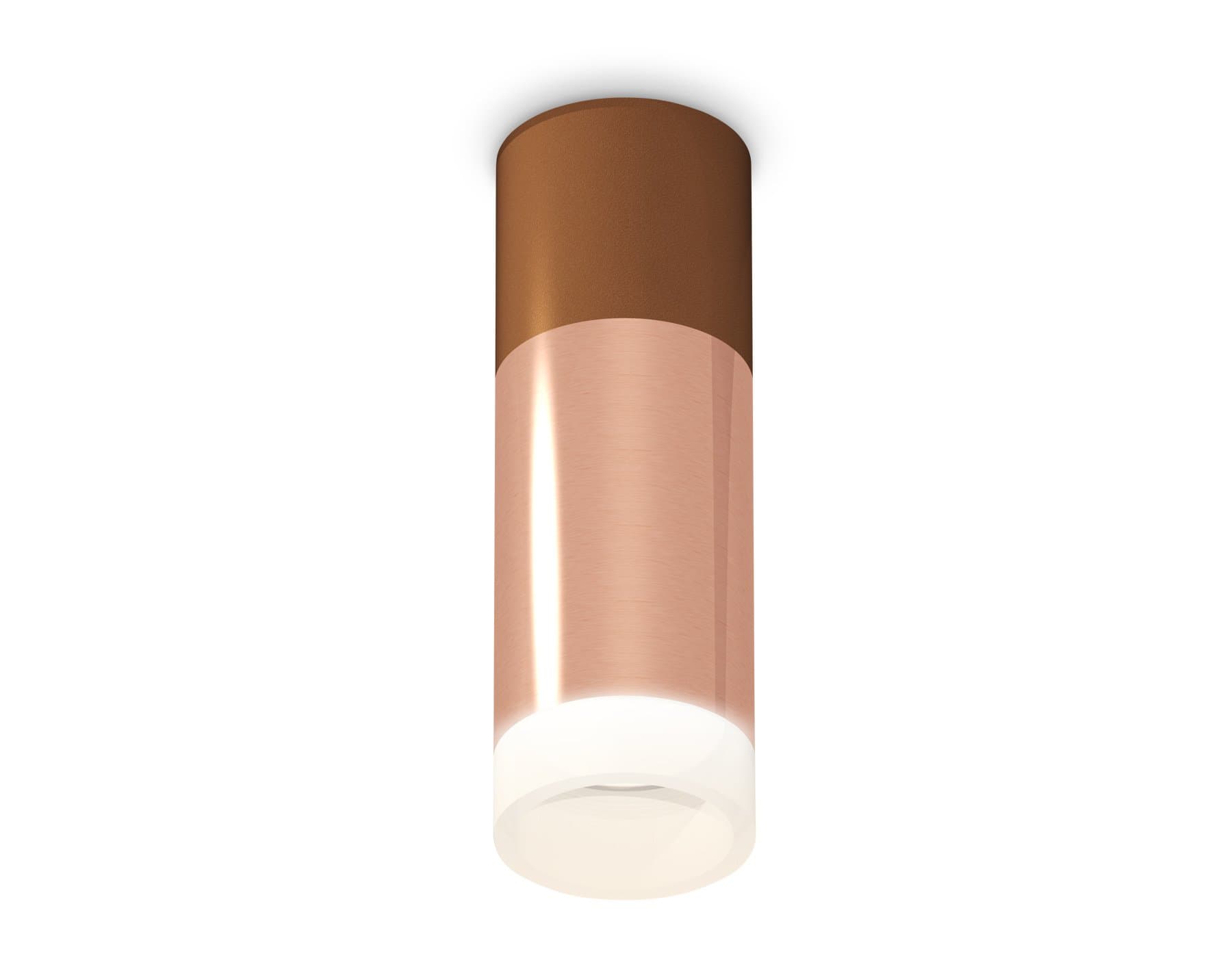 Ambrella Комплект накладного светильника XS6326062 PPG/SCF/FR золото розовое полированное/кофе песок/белый матовый MR16 GU5.3 (C6326, A2010, C6304, N6