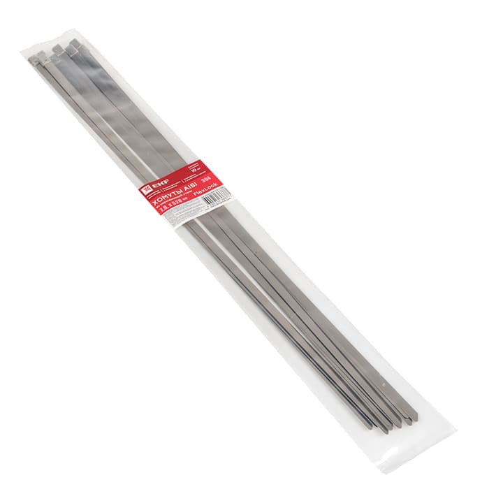 EKF PROxima Хомут AISI 304 из нержавеющей стали, 7.9x520 (10 шт.) FlexLock — миниатюра 2