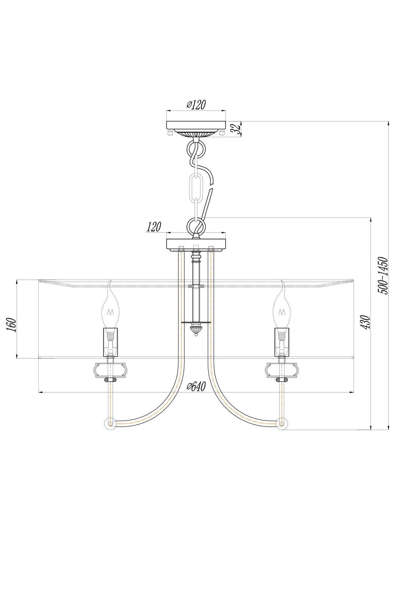 Maytoni Elegant Roma Матовое Золото Подвесной светильник E14 40W ARM006PL-08G — миниатюра 3