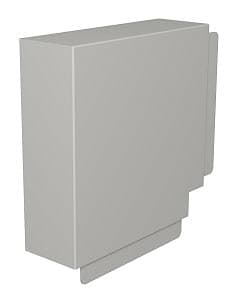 OBO Bettermann Угол плоский кабель-канала WDK 80x210 мм, ПВХ серый RAL7030 6024629 — миниатюра 2