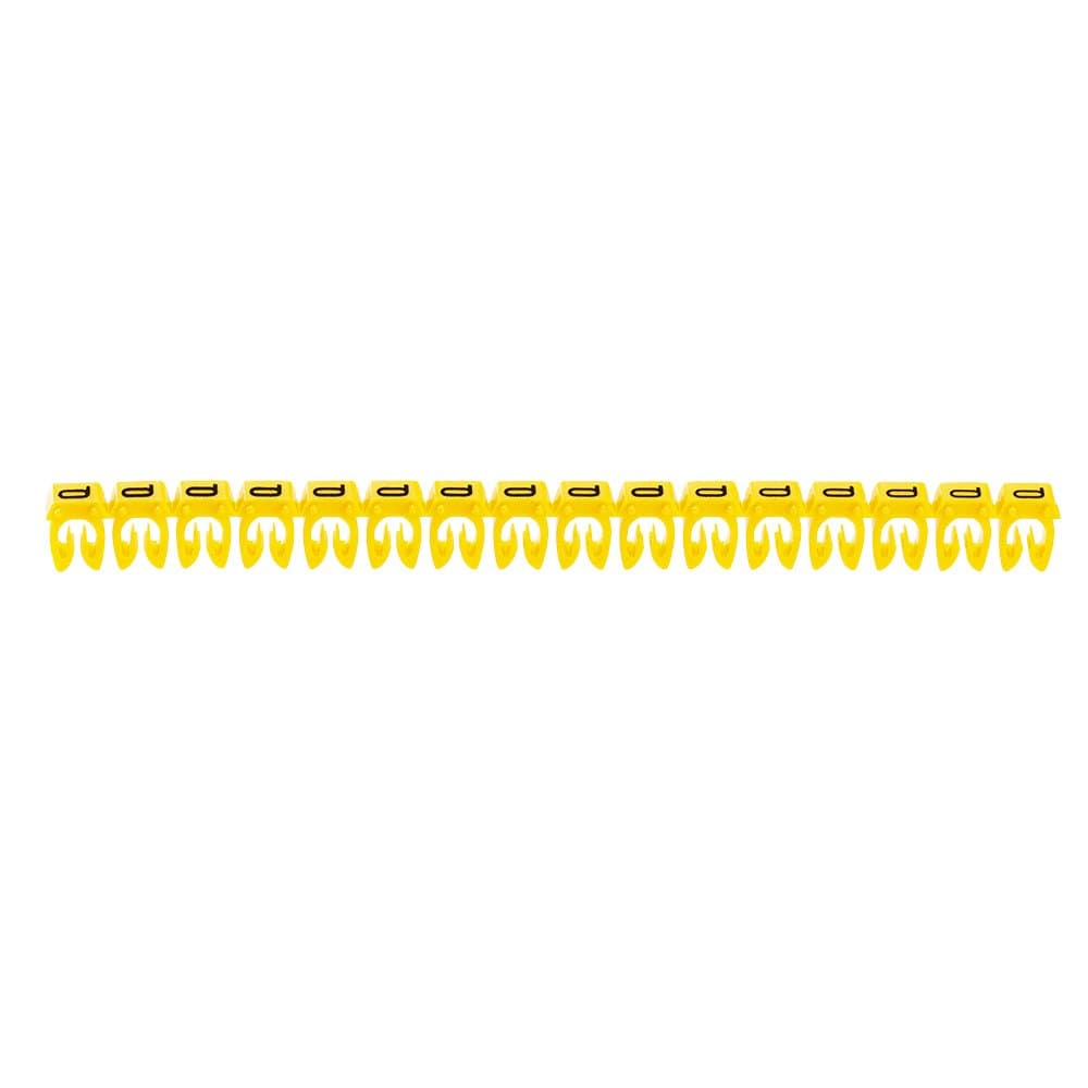 Legrand CAB3 Маркер для кабеля Q 4-6кв.мм. (желтый) (упаковка) 038376 — миниатюра 3