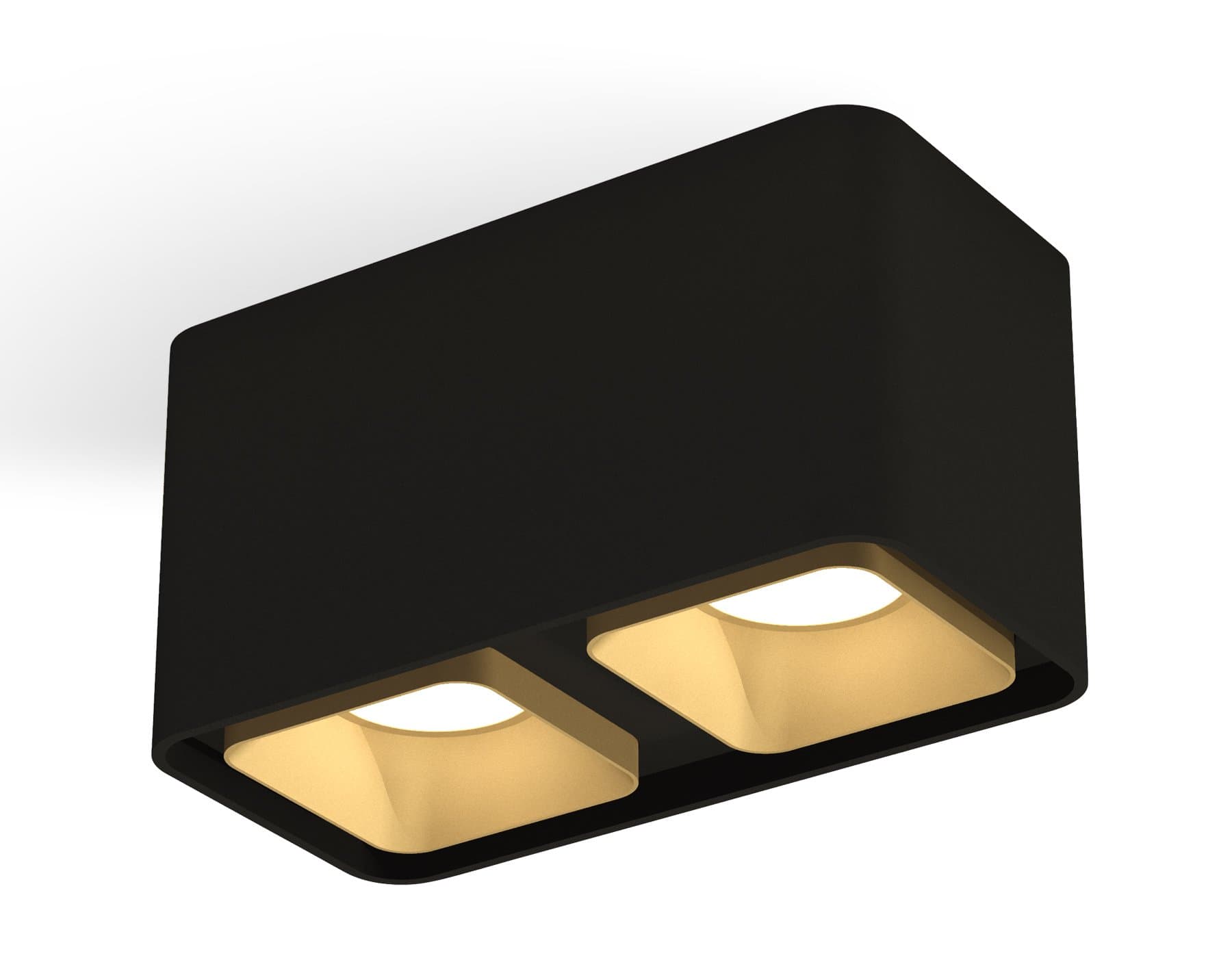 Ambrella Комплект накладного светильника XS7851004 SBK/SGD черный песок/золото песок MR16 GU5.3 (C7851, N7704) — миниатюра 1