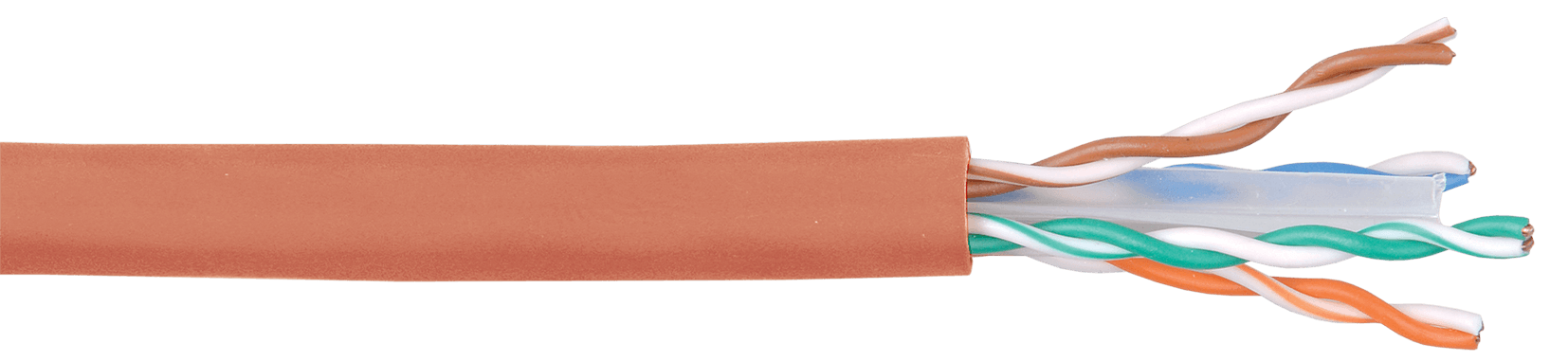 IEK ITK Витая пара U/UTP категории 6 4x2х23AWG LSZH оранжевый (305м) LC1-C604-127 — миниатюра 2