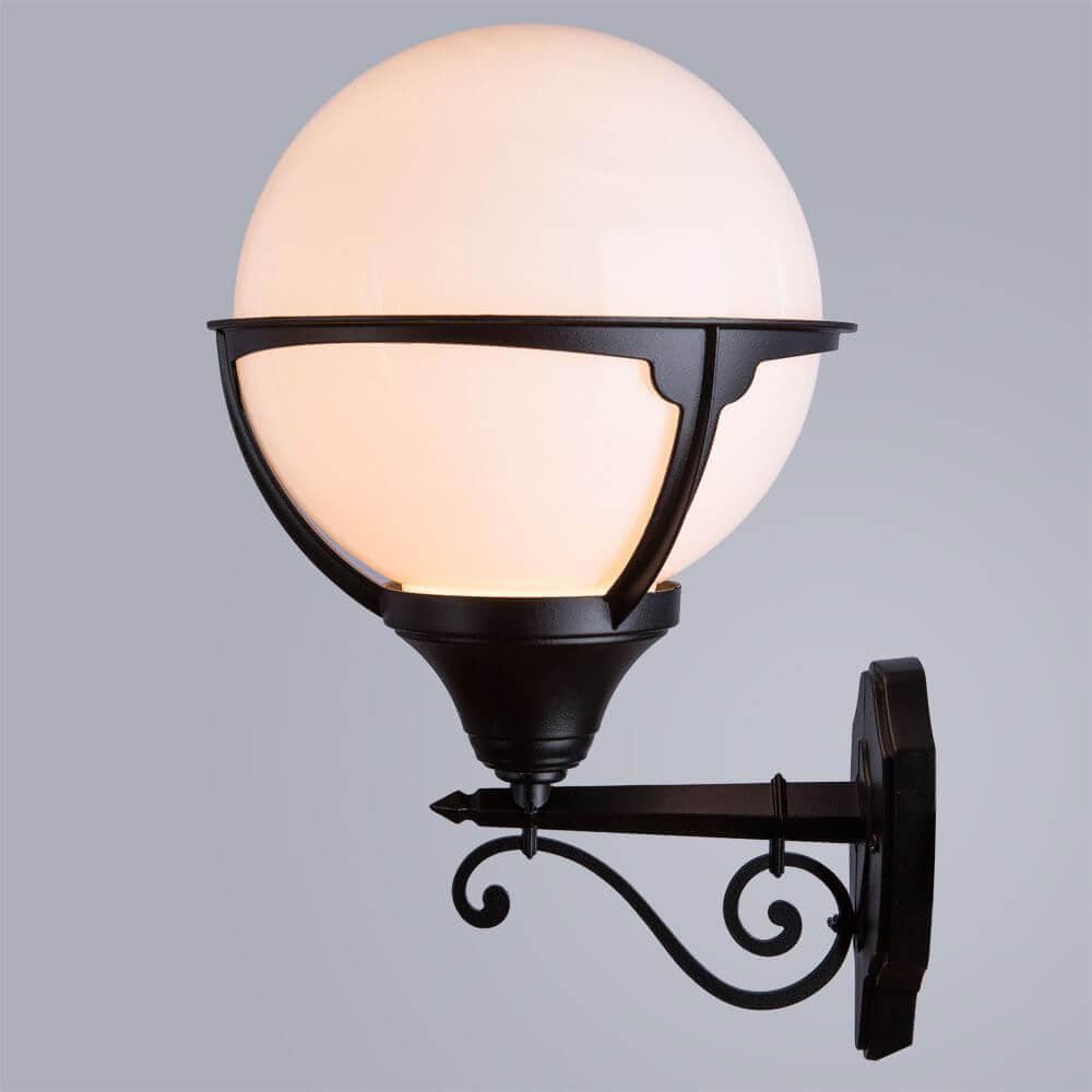 Arte Lamp Monaco Черный/Белый Светильник уличный настенный 100W E27 A1491AL-1BK — миниатюра 3