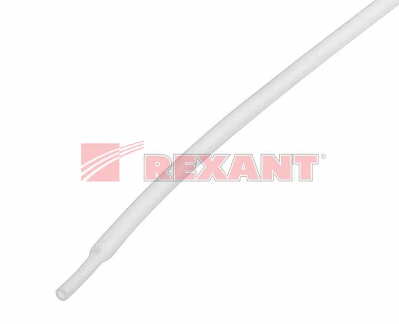 2.0 / 1.0 мм 1м термоусадка белая Rexant 20-2001 — миниатюра 2