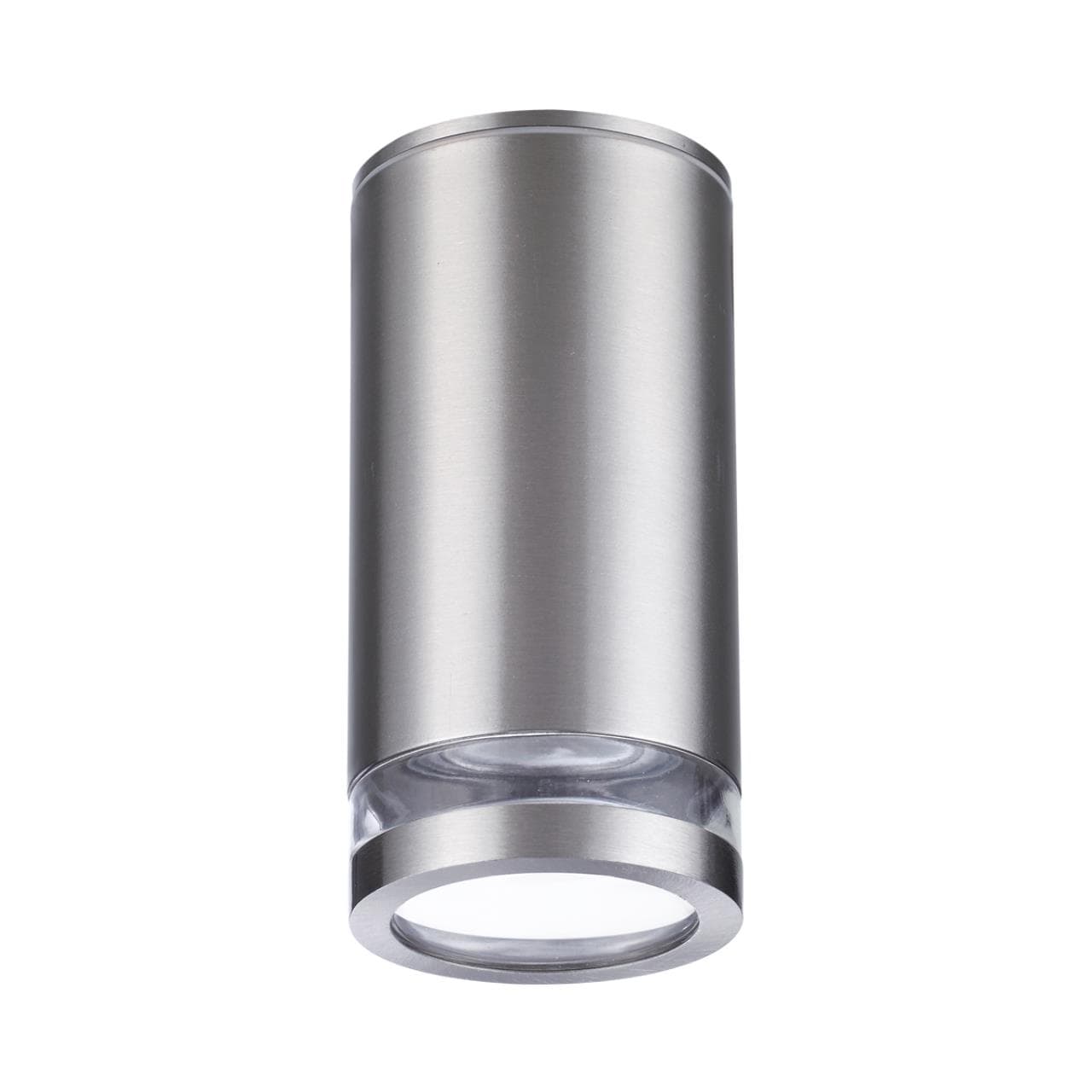 Odeon Light 6604/1C HIGHTECH ODL23 563 нержавеющая сталь/металл/пвх стойкий к УФ излучению Потолочный св-к IP65 LED GU10 7W MOTTO — миниатюра 1
