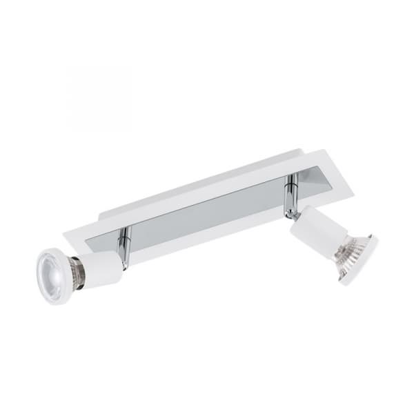 Eglo Спот LED SARRIA, 2x5W (GU10), L300, B70, сталь, белый, хром 94959 — миниатюра 1