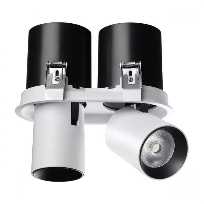 Novotech 358341 NT19 000 белый/черный Встраиваемый светильник IP20 LED 3000К 24W 220V LANZA