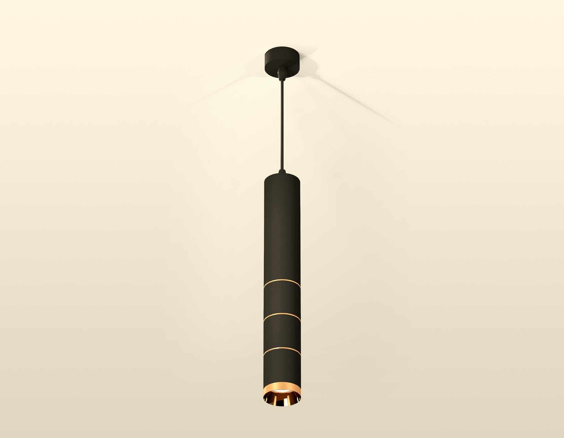 Ambrella Комплект подвесного светильника XP6302050 SBK/PYG черный песок/золото желтое полированное MR16 GU5.3 (A2302, C6356, A202, C6302, A2062, C6302 — миниатюра 2