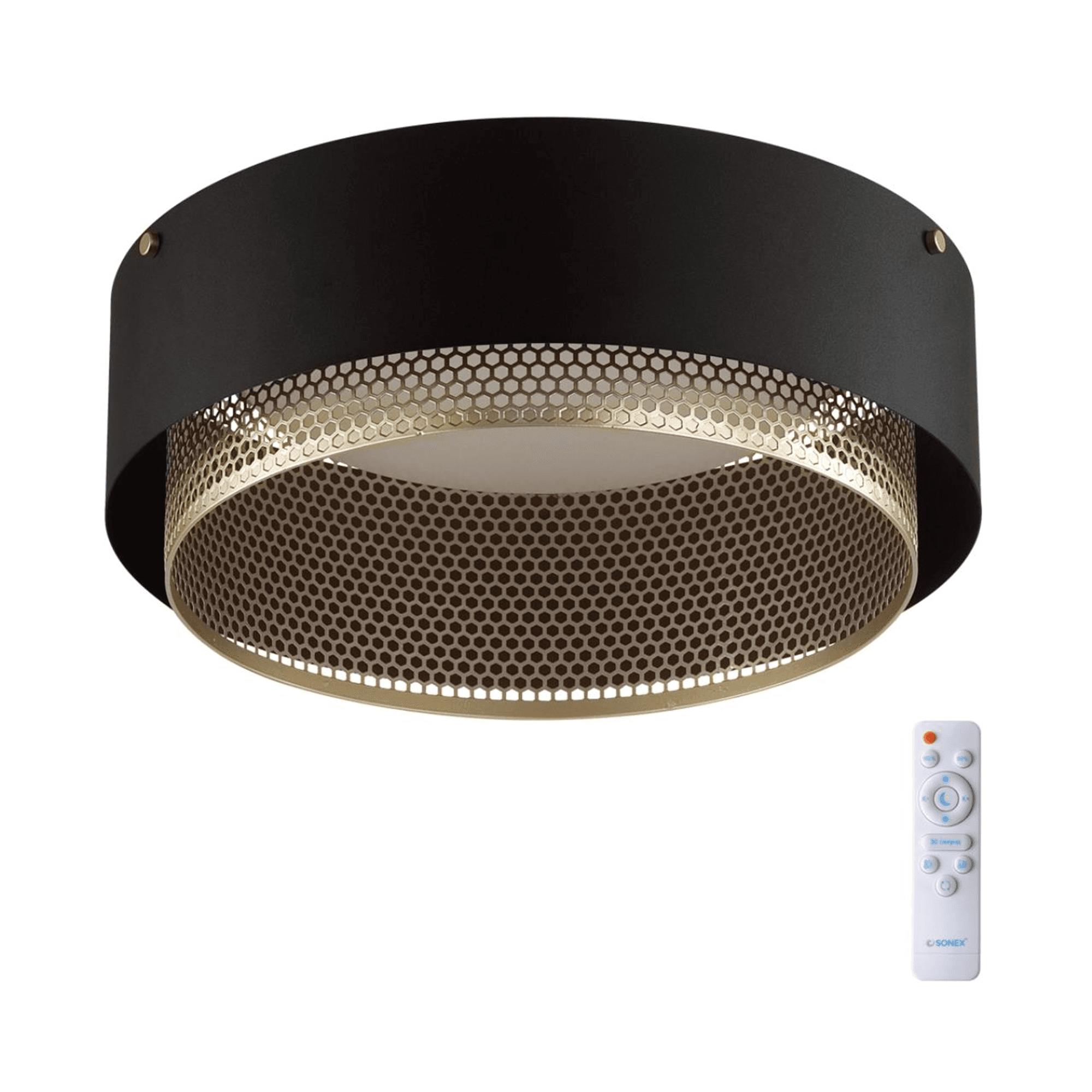 Sonex 7692/48L AVRA LED SN Светильник металл/акрил/белый/черный/шампань LED 48Вт 3000-6000K D410 IP20 пульт ДУ ANTEY