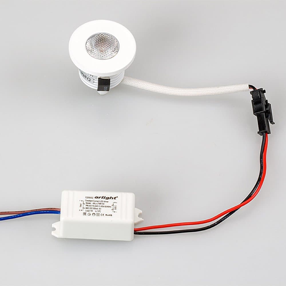 Arlight Светодиодный светильник LTM-R35WH 1W Day White 30deg (IP40 Металл, 3 года) 020752 — миниатюра 3
