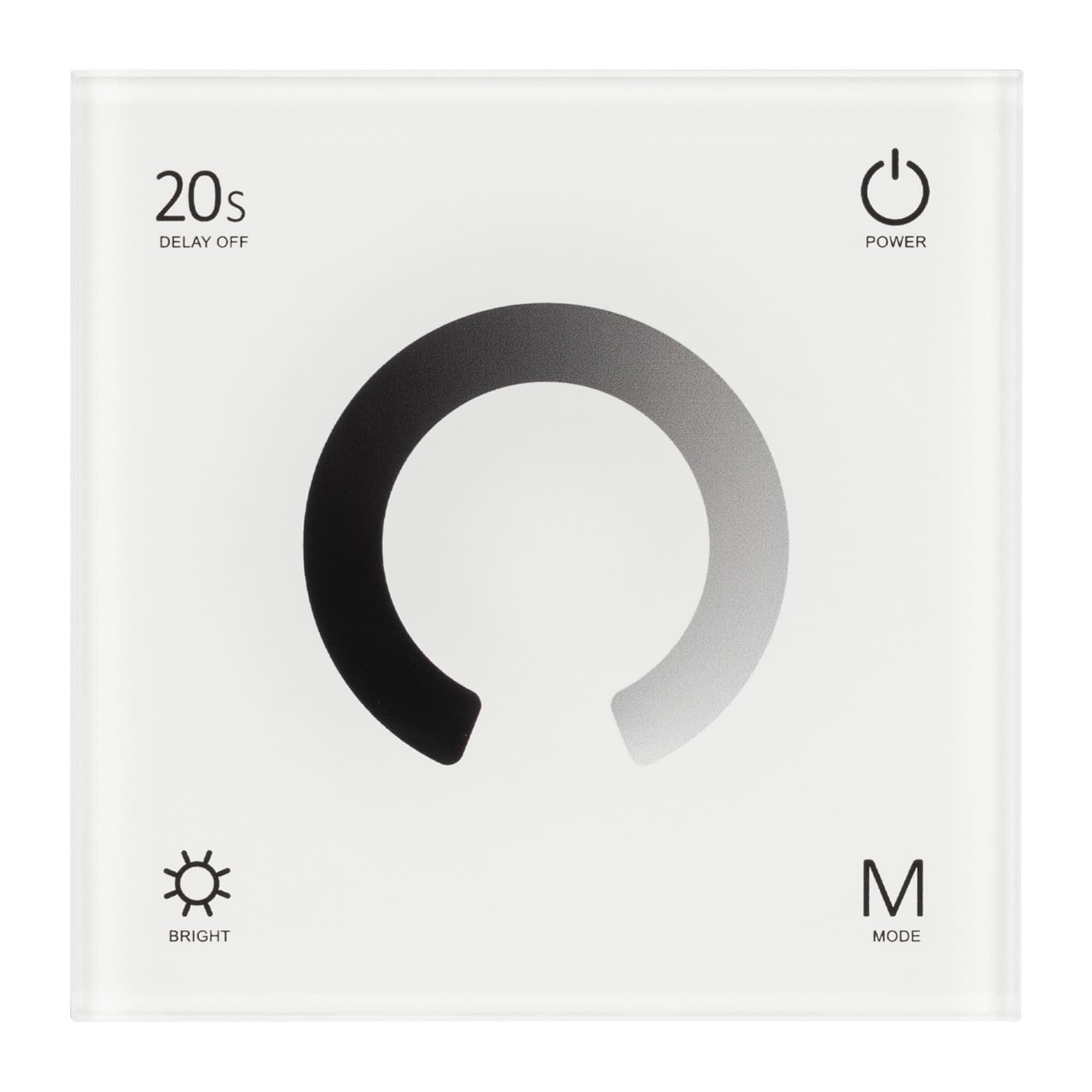 Arlight Панель SMART-P4-DIM-G-IN White (12-24V, 4x3A, Sens, 2.4G) (IP20 Пластик, 5 лет) 034774 — миниатюра 4