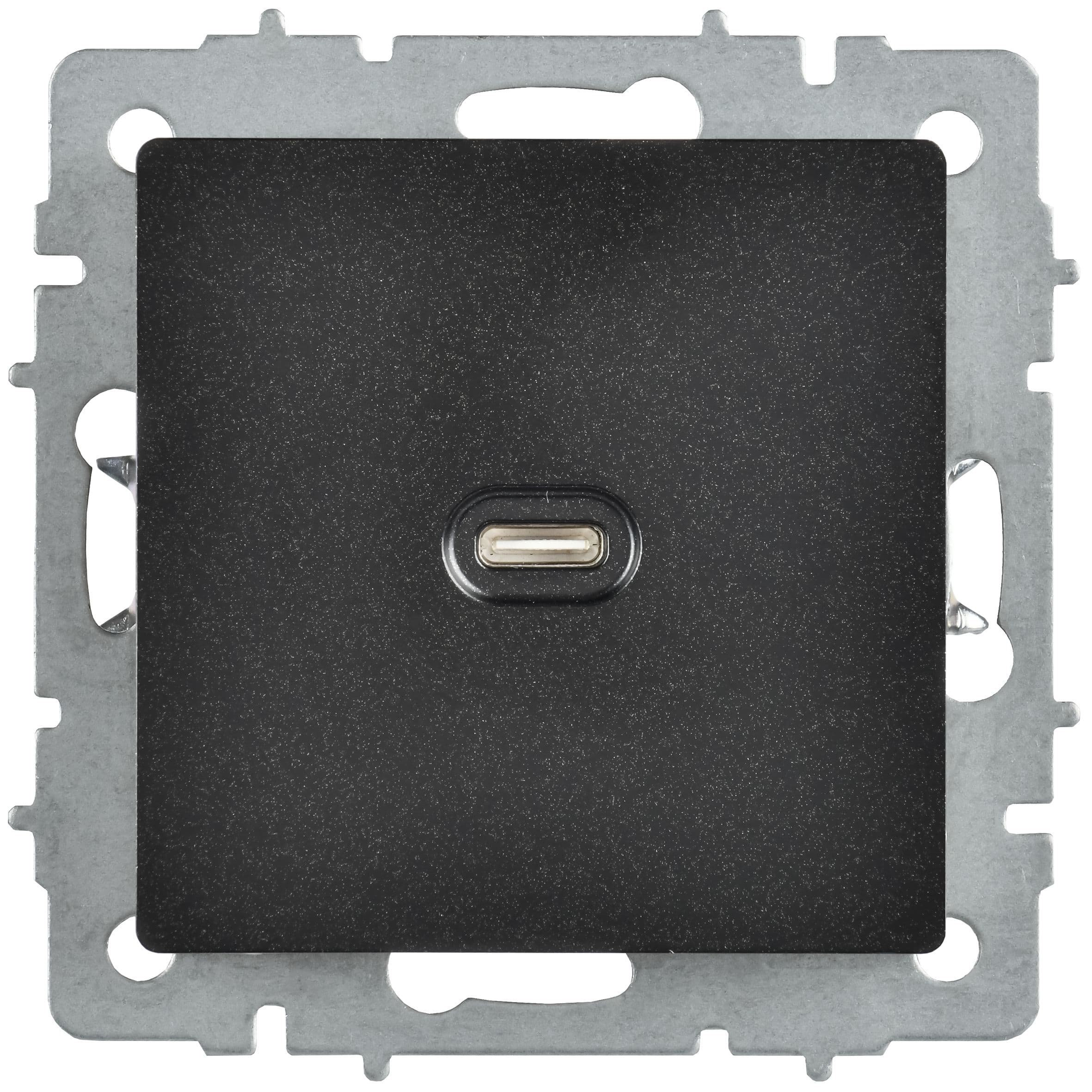 IEK BRITE Роз. USB C 65Вт высокоскор. зар. РЮ12-1-БрЧ черн. — миниатюра 2